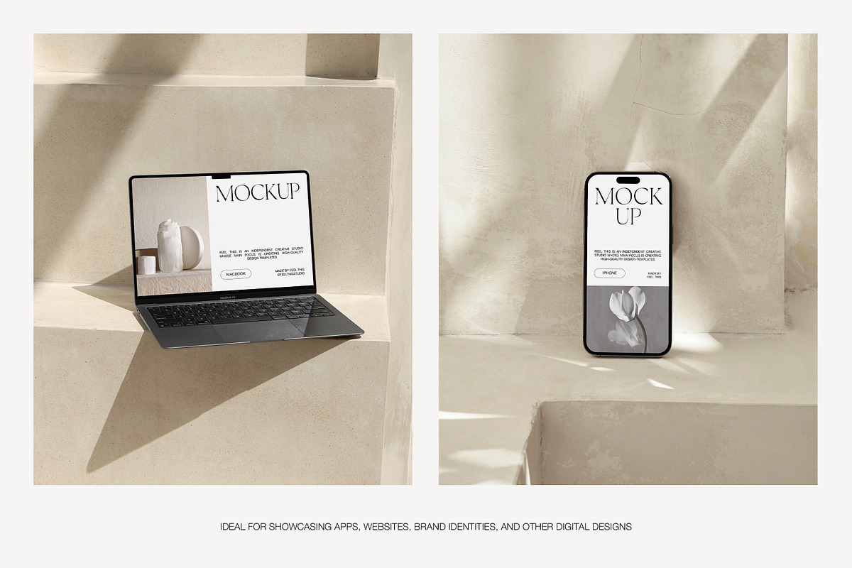 iPhone MacBook Book Mockups, an iPhone Mockup by Feel This (Photo 4 of 11)