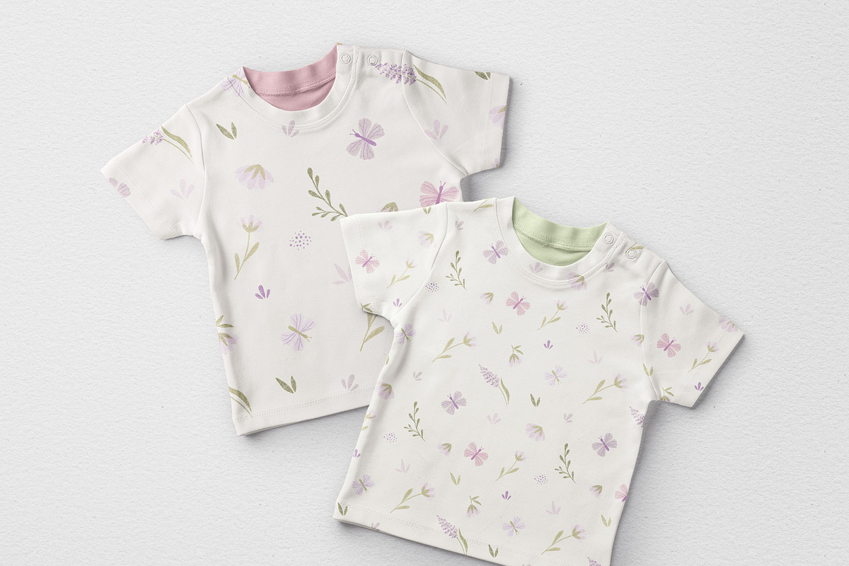 Floral summer kids ditsy pattern, a Seasonal Illustration by DigitalArsiart (Photo 5 of 5)