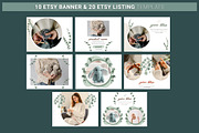 ETSY Shop Kit Canva - Floral, a Templates & Theme by illycreative (Thumbnail 6 of 10)
