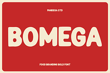 Bomega - Food Branding Bold Font
