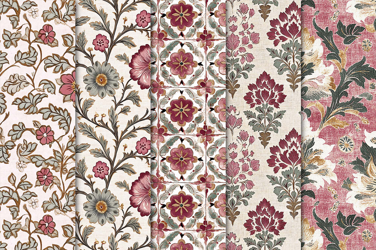 Bohemian Chic Pattern Muted Colors, a Pattern Graphic by Maishop (Photo 3 of 4)