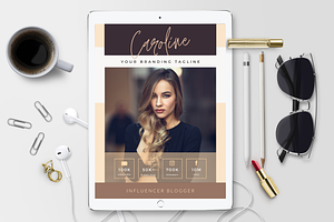 Allure Lady Media Kit Canva Template