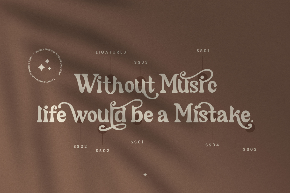 Cherly Blossom Modern Chic Serif, a Serif Font by Creatype Studio (Photo 3 of 9)