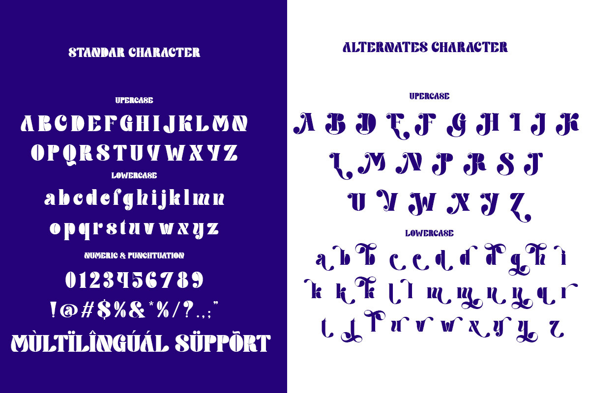 Gloofunky - Elegant Display Font, a Serif Font by Qweera Studio (Photo 10 of 10)