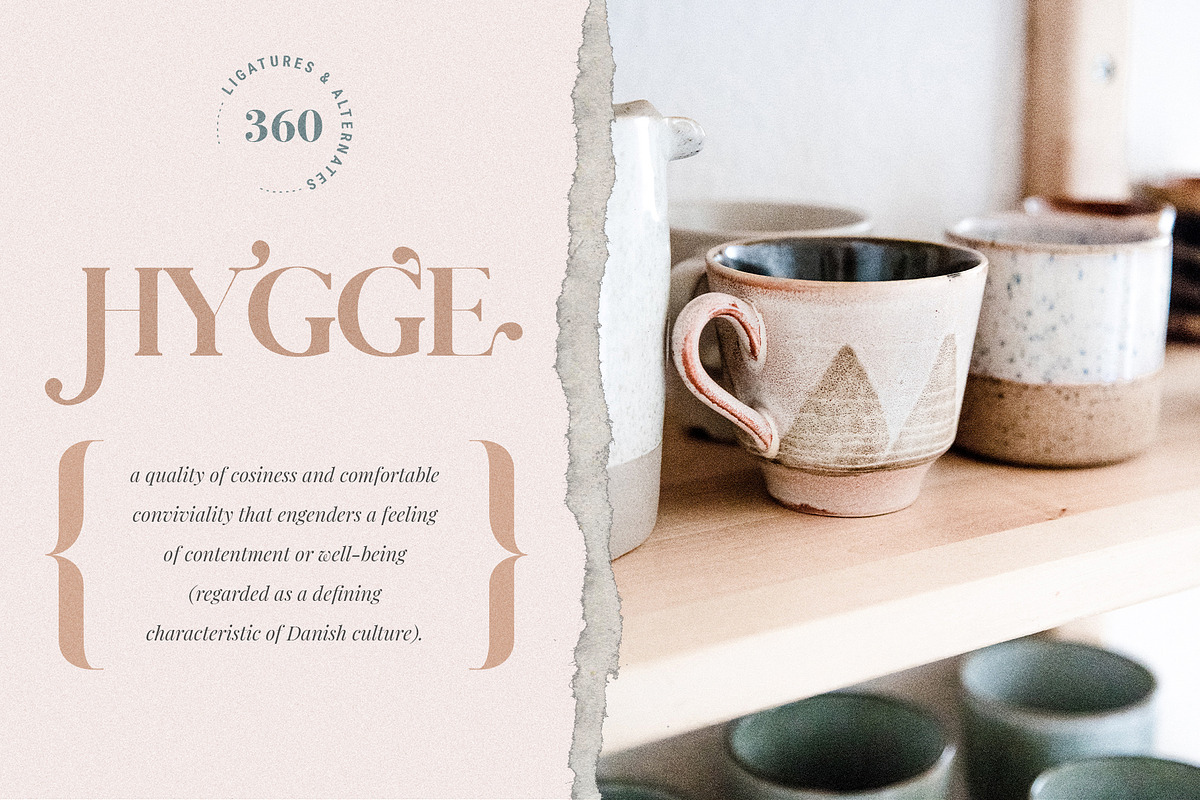Vicky Christina Ligature Serif Font, a Serif Font by SilverStag Type Foundry (Photo 6 of 25)