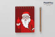 Santa New Look Vector Illustration, a Decorative Illustration by Plaid4You (Thumbnail 5 of 5)