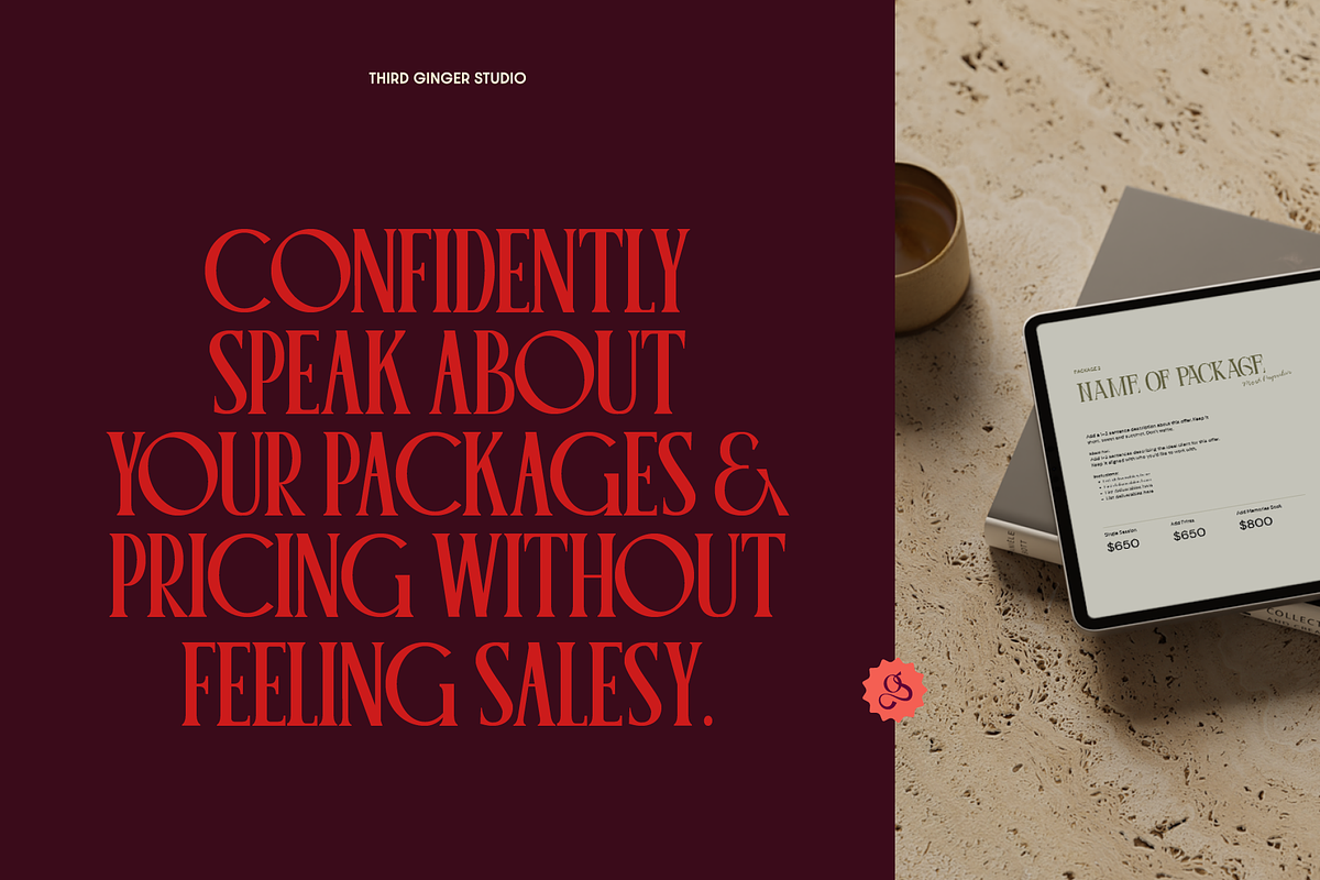 Photographer's Packages Template, a Marketing Template by Third Ginger Studio (Photo 2 of 8)