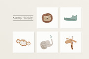 Cool animals, a Pattern Graphic by Olena Kuznietsova (Thumbnail 3 of 9)