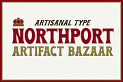 Northport | A Fun Flared Display, a Serif Font by Artifact Bazaar (Thumbnail 1 of 6)
