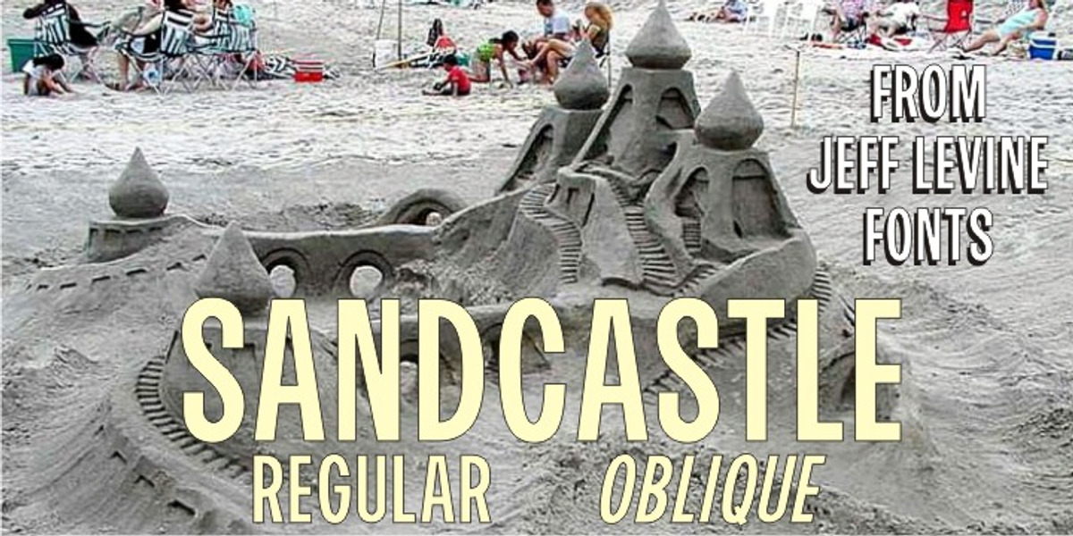 Sandcastle JNL, a Sans Serif Font by Jeff Levine Fonts