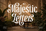 Majestic Letters, a Serif Font by Abbasy Studio (Thumbnail 1 of 11)