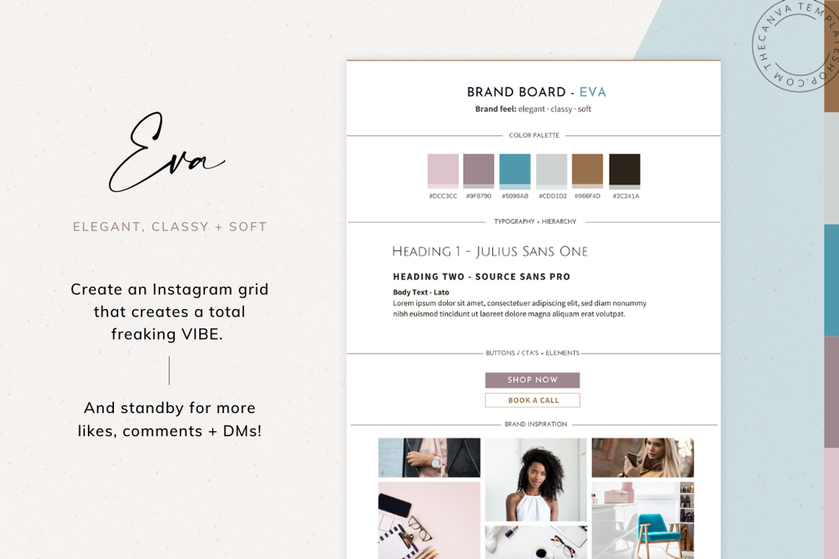Eva Logo Canva Template, a Branding & Logo Template by The Canva Template Shop (Photo 4 of 4)