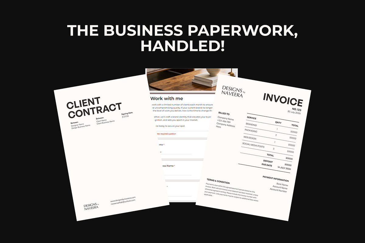 Client Onboarding + Handoff Toolkit, a Branding & Logo Template by Naveera Aftab (Photo 3 of 5)
