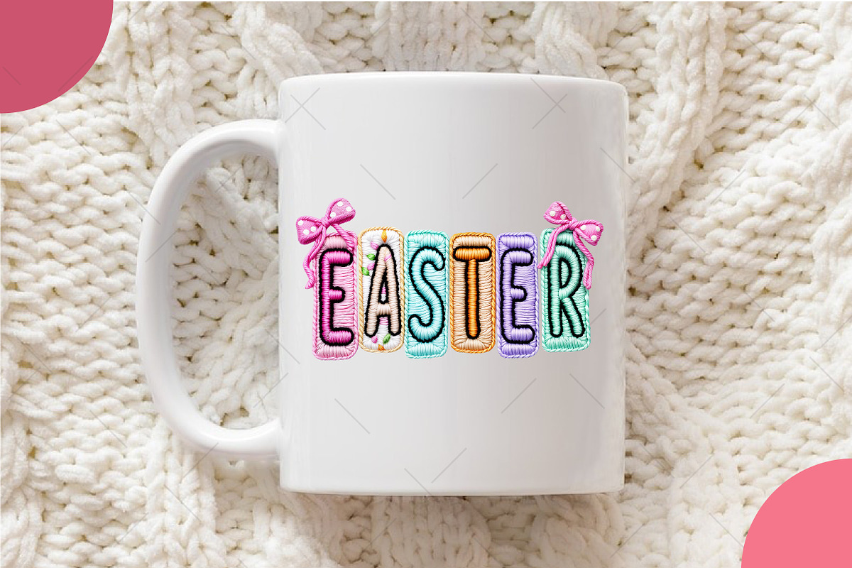 Faux Yarn Coquette Easter Png, an Illustration by OK Design (Photo 4 of 6)