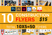 10 Construction Flyer Bundle 90% OFF, a Flyer Template by Imagine Design Studio (Thumbnail 1 of 22)
