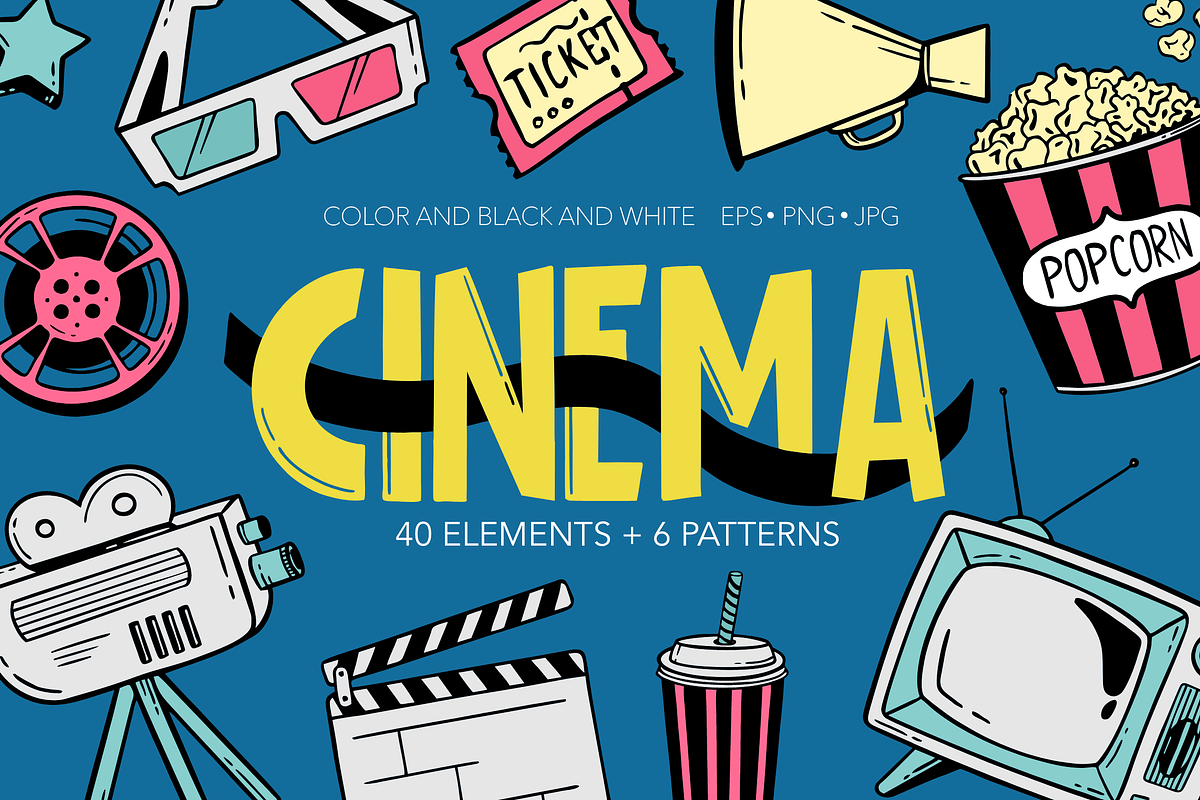 CINEMA, an Object Illustration by Shmakova Art (Photo 1 of 9)