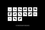 15 Cloud smoke photoshop brushes, a Brush Add-On by Walllow Creatives (Thumbnail 3 of 3)