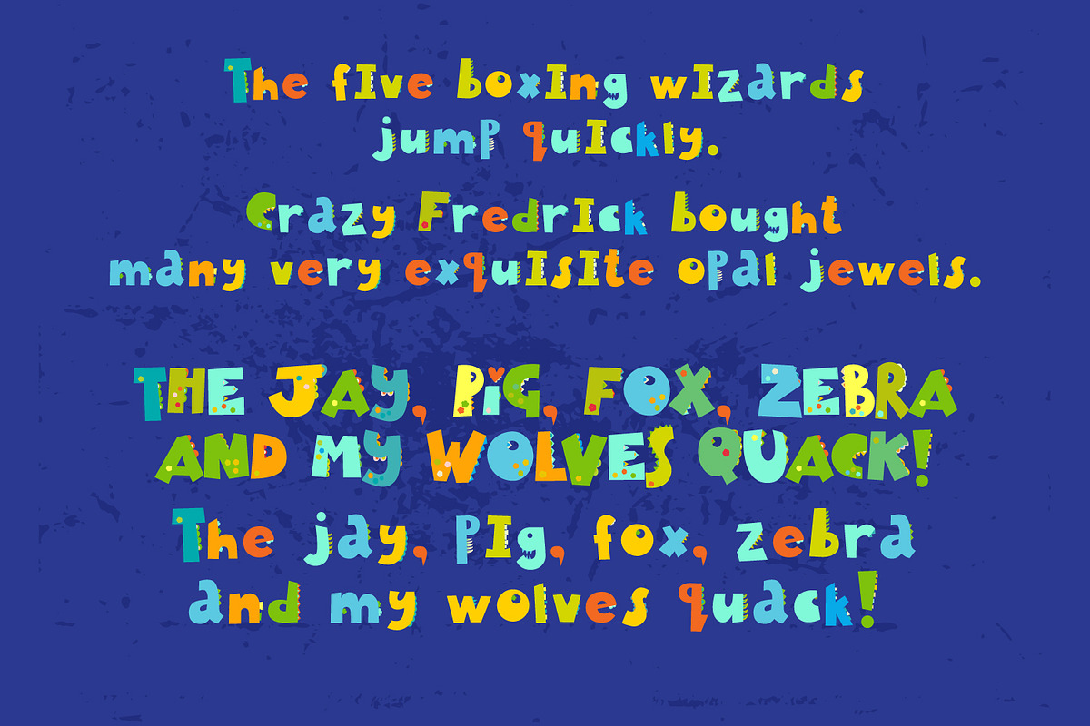 Dinosaurs Color Font OpenType-SVG, a Font by KundolaArt (Photo 2 of 9)