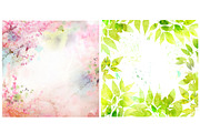 8 WATERCOLOR NATURE BACKGROUNDS, a Texture Graphic by Anna Guz's Store (Thumbnail 2 of 7)