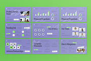 Purple Green Modern Pitch Deck PPT, a Presentation Template by graphicook (Thumbnail 6 of 8)