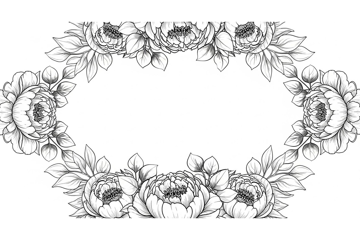Floral Frame SVG Bundle, an Illustration by Gaye Art (Photo 16 of 31)