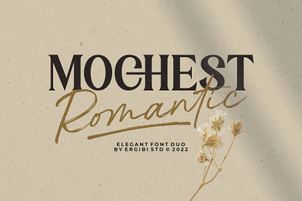 Mochest Romantic - Elegant Font Duo, a Script Font by ErgibiStudio