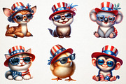 4th Of July Baby Animals Sublimation, an Animal Illustration by RobertsArt (Thumbnail 5 of 6)