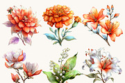 Whimsical Spring Flower Clipart, an Object Illustration by Design Scotch (Thumbnail 3 of 9)