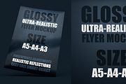 Glossy Flyer Mockup, a Print Template by Franklin Design (Thumbnail 1 of 5)