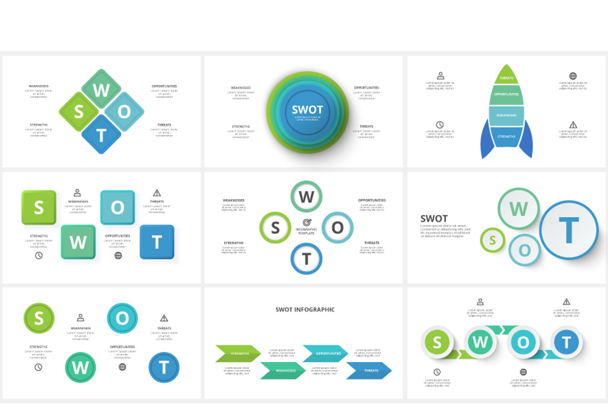 SWOT Template Animated Presentation preview 5