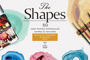 The Shapes (watercolor textures), a Texture Graphic by Soir Creative (Thumbnail 7 of 8)