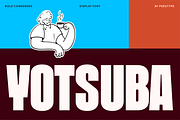 Yotsuba - Bold Condensed Display Fon, a Sans Serif Font by Pekotype (Thumbnail 1 of 15)