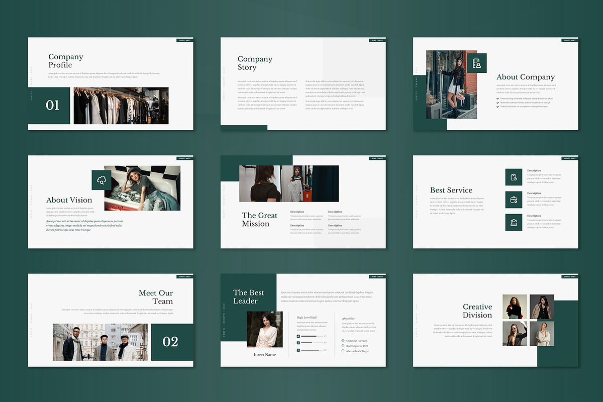 Dansez - Powerpoint Template, a Presentation Template by StreaksideStd
