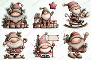 Watercolor Christmas Santa Clipart, an Illustration by Creative Art (Thumbnail 7 of 9)