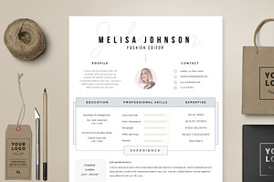 Resume Template 1 Page Amsterdam