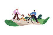 Families, parents & kids spend time, a Person Illustration by PaperTrident (Thumbnail 5 of 9)