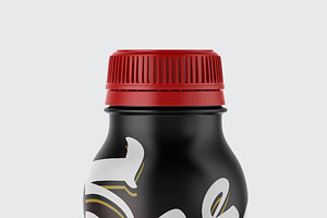 Matte Yogurt Bottle Mockup