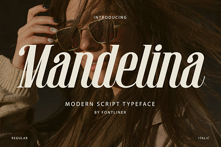 Mandelina - Modern Script Font, a Script Font by Font Liner