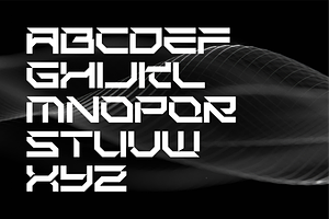 GRAVIX - TECHNOCYBER DISPLAY FONT