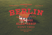 de Berlin - Vintage Slab Font Trio, a Slab Serif Font by Rusted Works (Thumbnail 1 of 6)