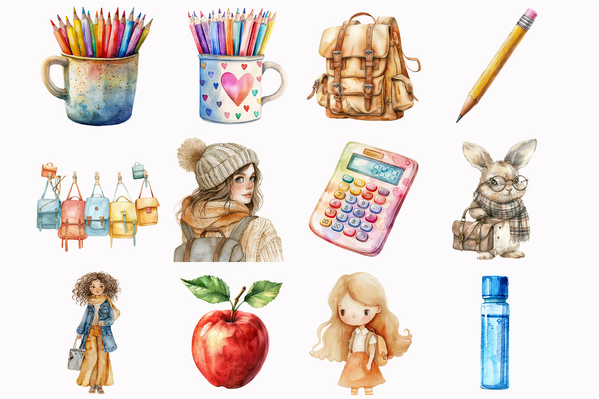 Back to School Elements, an Illustration by Design Market (Photo 4 of 5)