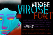 VIROSE, a Font by vtks design (Thumbnail 3 of 4)