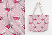 Set: seamless pattern with hearts, a Pattern Graphic by Melniklenart (Thumbnail 4 of 10)