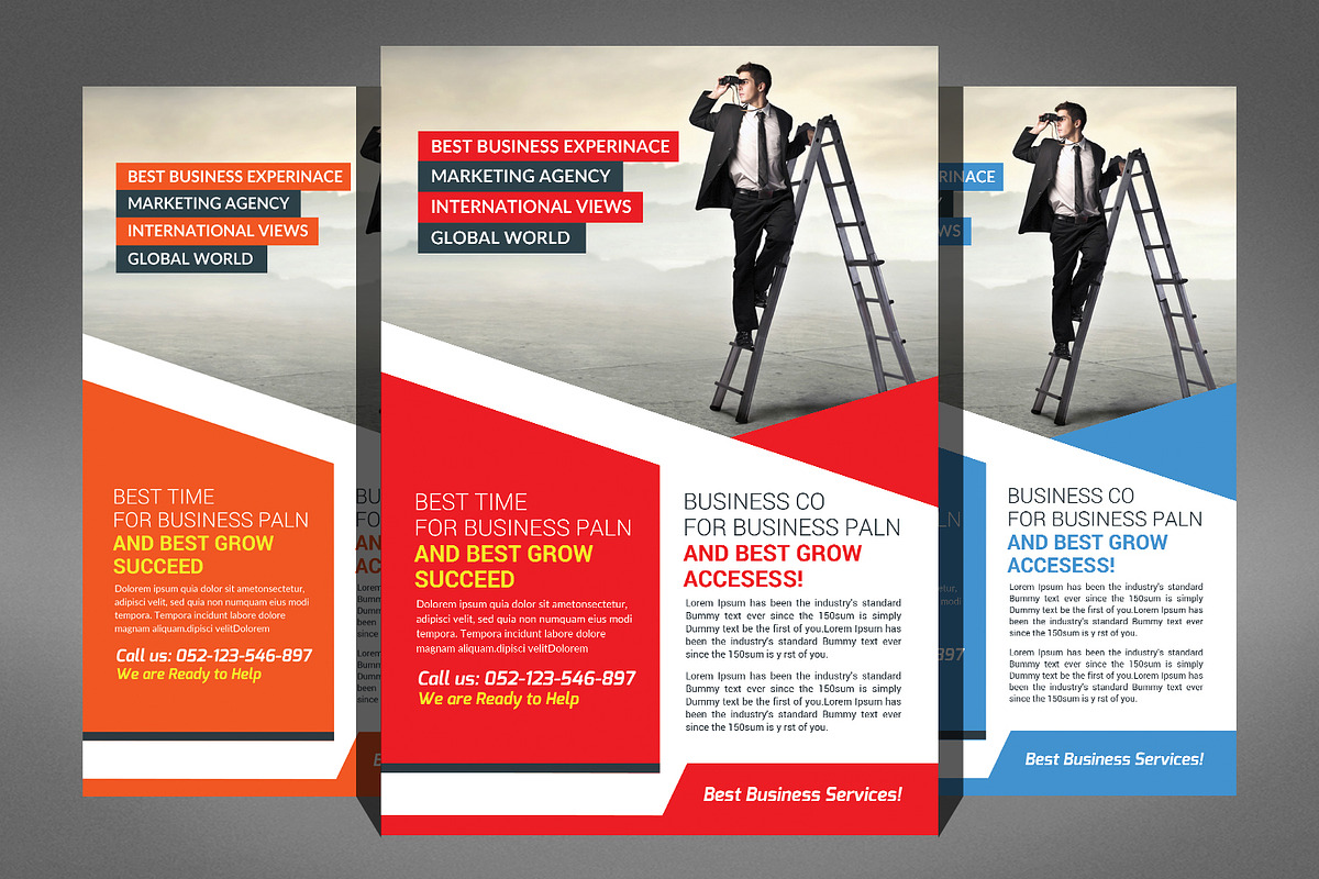 The Corporate Business Flyers Bundle, a Flyer Template by Graphic Templates (Photo 4 of 6)
