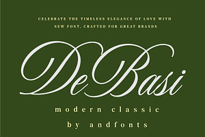 DeBasi — Modern Calligraphy Font