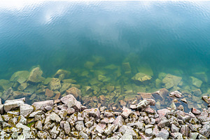 Shore of Lac Blank, a lake in the, a Nature Photo by Leonid Andronov