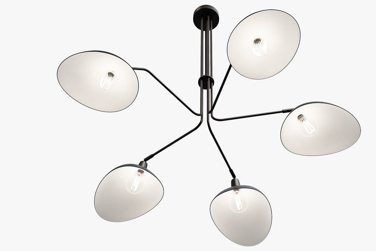 Joybird Juno Chandelier, a Light 3D Model by 3dmitruk (Photo 6 of 10)