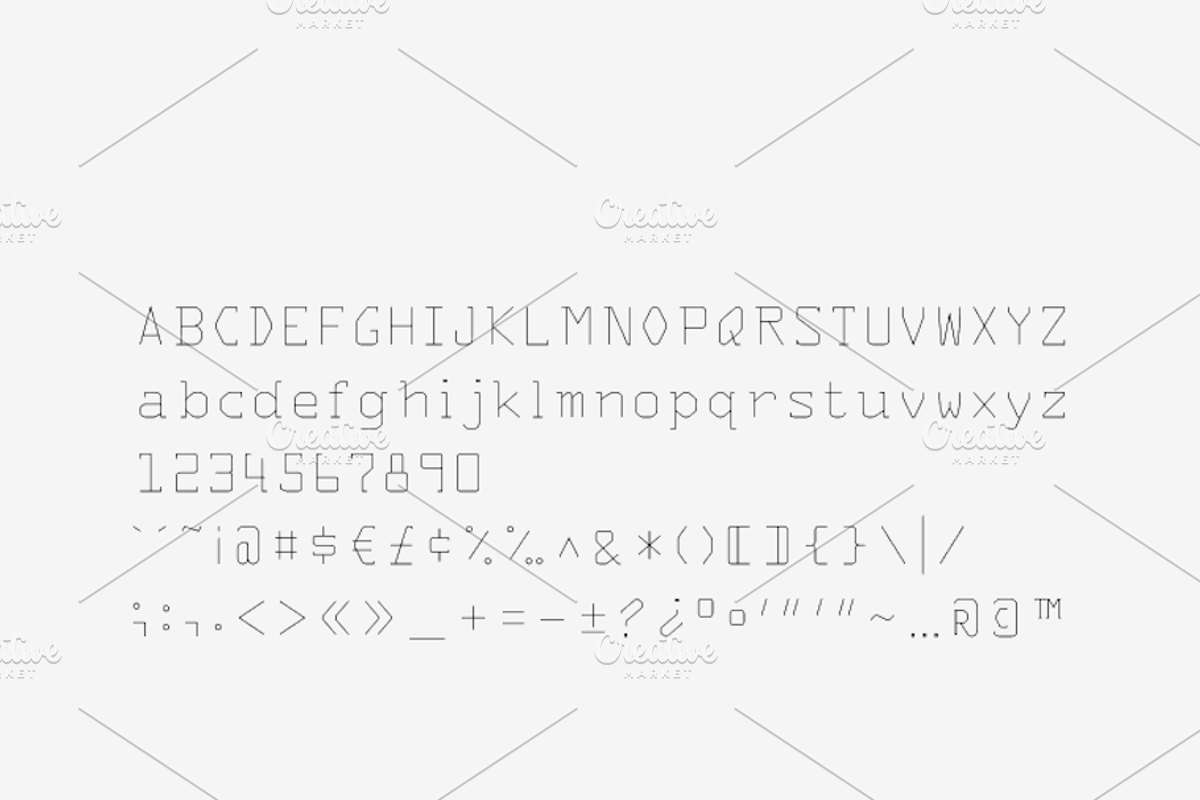 Gear Serif - Laser, Craft Cutter Font preview 2