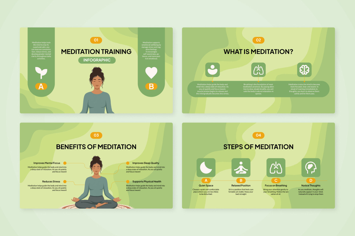 Mindfulness Training Infographic, a Presentation Template by productype1 (Photo 5 of 5)