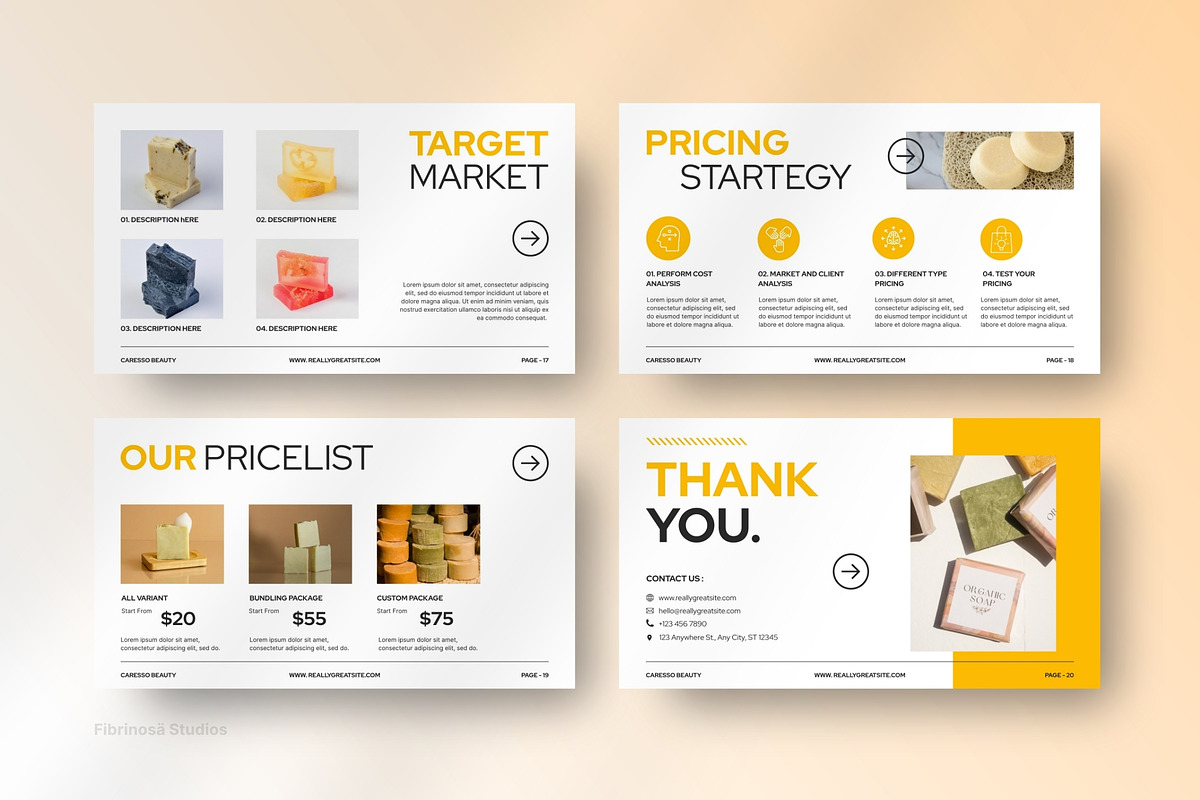Caresso Brand Proposal Presentation, a Presentation Template by FIBRINOSÄ (Photo 4 of 6)